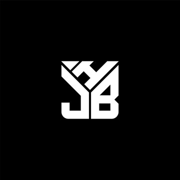 HJB letter logo abstract creative design. HJB unique design, HJB minimalist element design.	