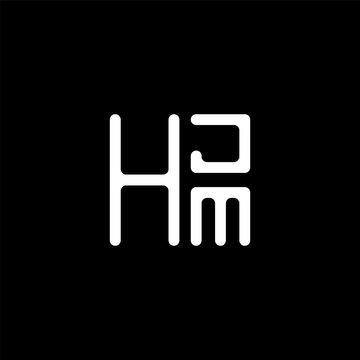 HJM letter logo abstract creative design. HJM unique design, HJM minimalist element design.	
