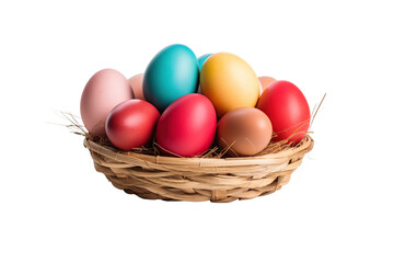 Subtle Ombre Easter Egg from Violet to Beige, No Background, Isolated
