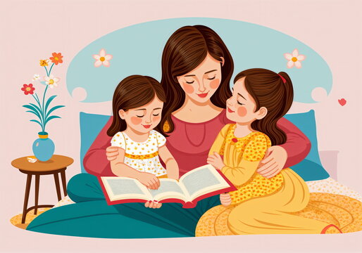 Bonding Through Books: Mother and Daughters Reading Together
