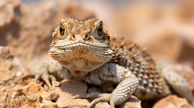 lezard in the desert Generative AI