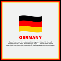 Germany Flag Background Design Template. Germany Independence Day Banner Social Media Post. Germany Banner