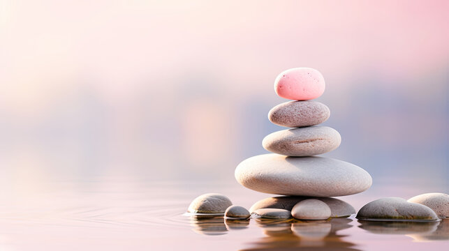 Meditation Rocks Background