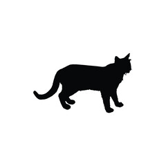 Cat icon. Simple style poster pet shop big sale background symbol. Cat brand logo design element. Cat t-shirt printing. Vector for sticker.
