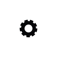 Settings icon. Simple style technology repair company big sale poster background symbol. Settings button. Repair brand logo design element. Settings t-shirt printing. Vector for sticker.