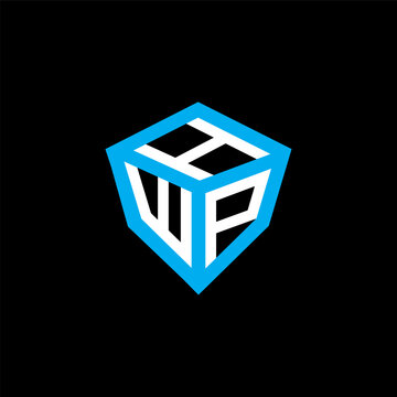 HWP letter logo abstract creative design. HWP unique design, HWP minimalist element design.	