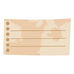 Vintage Paper Note