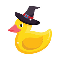 Halloween Duck vector colorful stickers Icon Design illustration. EPS 10 File
