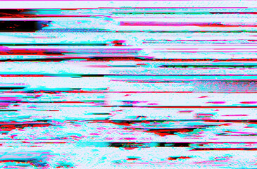 Abstract glitch digital color background - 652220783