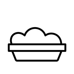 Bowl Cuisine Food Outline Icon