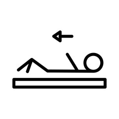 Action Fitness Gymnastic Outline Icon