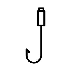 Activity Adventure Hook Outline Icon