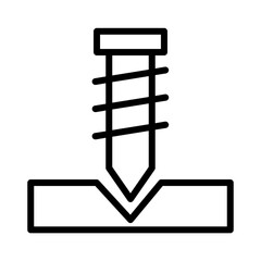 Drilling Screw Tools Outline Icon