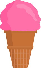 Ice cream cone. Illustration