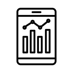 Line Mobile Stock Outline Icon