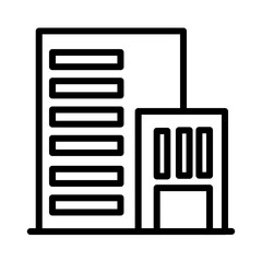 Office Work Home Outline Icon