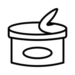 Butter Cream Food Outline Icon