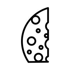 Cheese Dairy Food Outline Icon