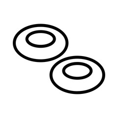 Blood Cancer Cells Outline Icon