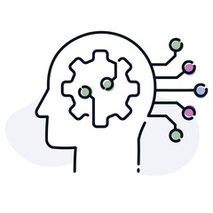 Visualize the power of machine learning with this illustrative representation. Explore algorithms, data analysis, and AI-driven decision-making through this graphic.