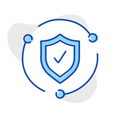 Explore the realm of cybersecurity with this illustrative representation. Representing protection, encryption, and digital defense, this graphic embodies safeguarding digital assets.