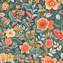 seamless pattern with flowers