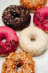 delicious dessert for morning coffee in a home bakery