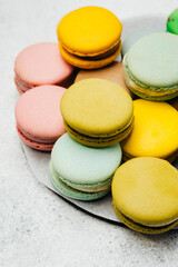 delicious dessert for morning coffee in a home bakery