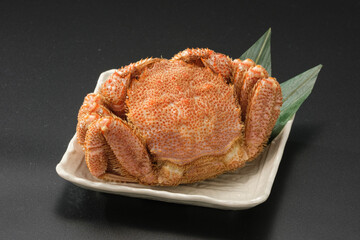 毛ガニ姿盛り付け