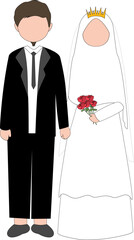 Muslim Wedding Couple