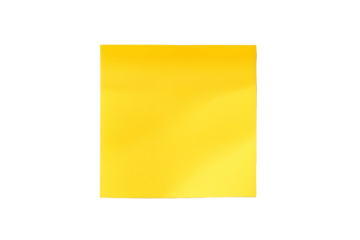 yellow sticky note isolated background
