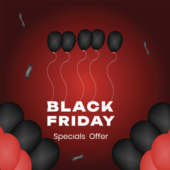 black Friday sale banner layout design