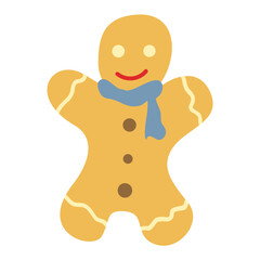 gingerbread cookies icon illustration