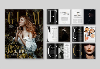 Fashion Magazine Layout Elegant Contemporary Style
