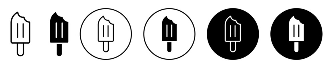 Popsicle Ice icon set. vector symbol illustration.
