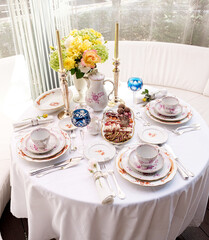 Vintage dining set unique porcelain tableware europe dragons and phoenix