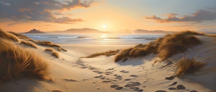 Romantischer Abend am Sandstrand