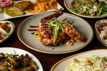 Chicken thigh and leg