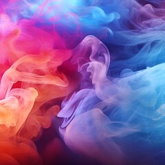 colorful smoke background, ai generative