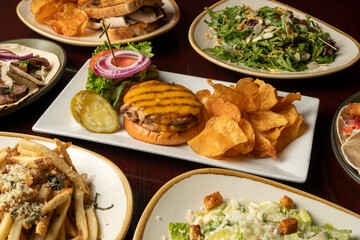 Turkey burger with cheese