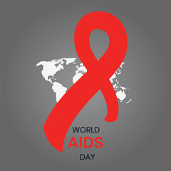 World AIDS Day Banner Background Illustration