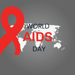 World AIDS Day Banner Background Illustration