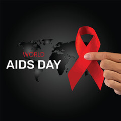 World AIDS Day Banner Background Illustration