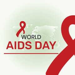 World AIDS Day Banner Background Illustration