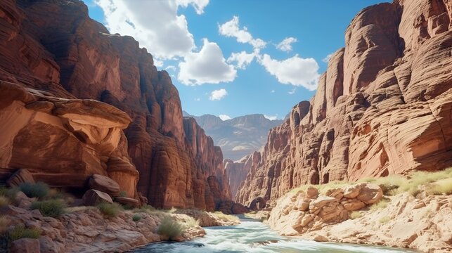 Explore majestic canyons in all their glory. Wide angle wonder captured in a photograph
