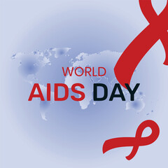 World AIDS Day Banner Background Illustration