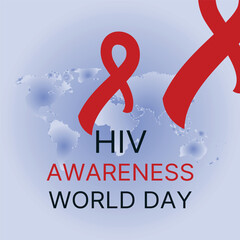 World AIDS Day Banner Background Illustration