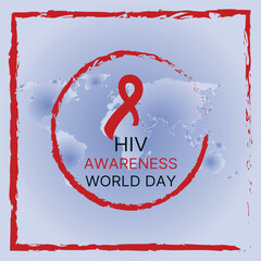 World AIDS Day Banner Background Illustration