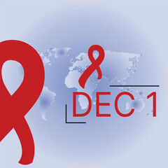 World AIDS Day Banner Background Illustration