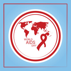 World AIDS Day Banner Background Illustration